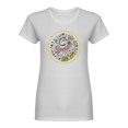 thumbnail image 2 of Cute Unicorn Let's Swim Shaped T-Shirt Women -Image by Shutterstock, Female x-Large, 2 of 4