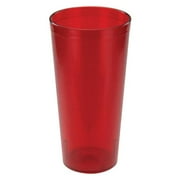 Winco PTP-24R Pebbled Tumblers - 24 oz, Red