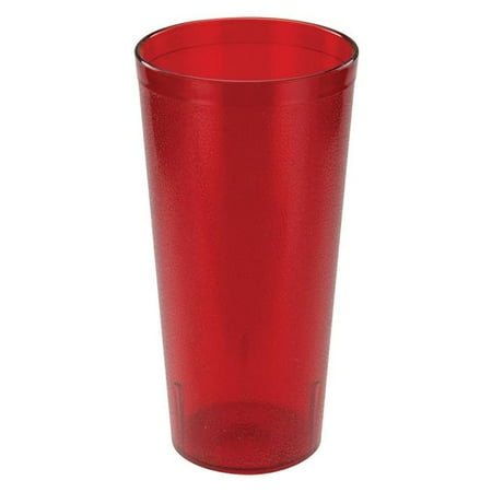 Winco PTP-24R Pebbled Tumblers - 24 oz, Red