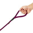 thumbnail image 3 of Gooby Mesh Leash - Purple, 4 FT - Dog Leash with Bolt Snap Clasp and Breathable Mesh - Dog Leashes for Small Dogs, Medium Dogs, and Large Dogs for Indoor and Outdoor Use, 3 of 5
