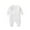 White, variant on Ruyang New Born Baby Fall Winter Cotton Jumpsuits Toddler Girls Boys First Birthday Outfit Button Down Long Sleeve Bodysuit
