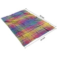 thumbnail image 4 of Multi Color Plaid Checkered Pattern Blanket,Comfortable Soft Flannel Throw Blanket,All Season,Warm Lightweight Blankets for Sofa Bed Couch Living Room Chair,40"x50", 4 of 4