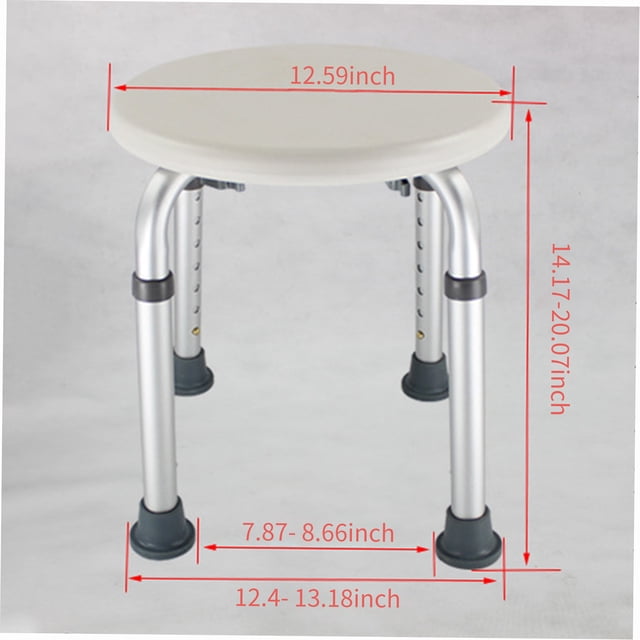 Banco de ducha de baño Taburete de ducha de altura ajustable Asiento de ducha de baño ligero Eccomum Banco de ducha