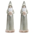 thumbnail image 5 of Melrose Santa Christmas Figurines - 17" - Sage Green - Set of 2, 5 of 5