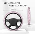 thumbnail image 3 of Vsdgher Butterfly Pattern Elastic Car Steering Wheel Cover,Car Wheel Cover Protector Car Accessory for Steering Wheel with a Diameter of 14.5"-15", 3 of 6