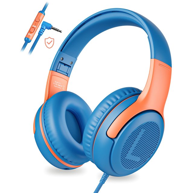 Audífonos con cable para niños awatrue con micrófono, 85/94 dB