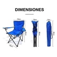 thumbnail image 2 of Silla Plegable CJR De Playa Campamento Exteriores Azul, 2 of 9