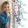 thumbnail image 3 of Blackout Kids Curtains,Pioneer Flower Floral Print Pattern Childrens Insulated Curtains Set Of 2,Bedroom Essentials,Toddler Room Decor 42"x63", 3 of 5