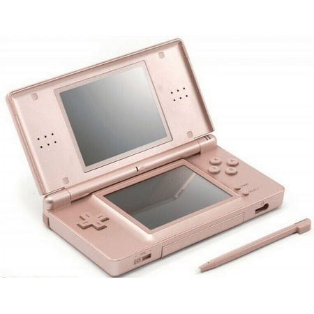 Authentic Nintendo DS Lite Console Metallic Rose with Stylus and Charger - 100% OEM