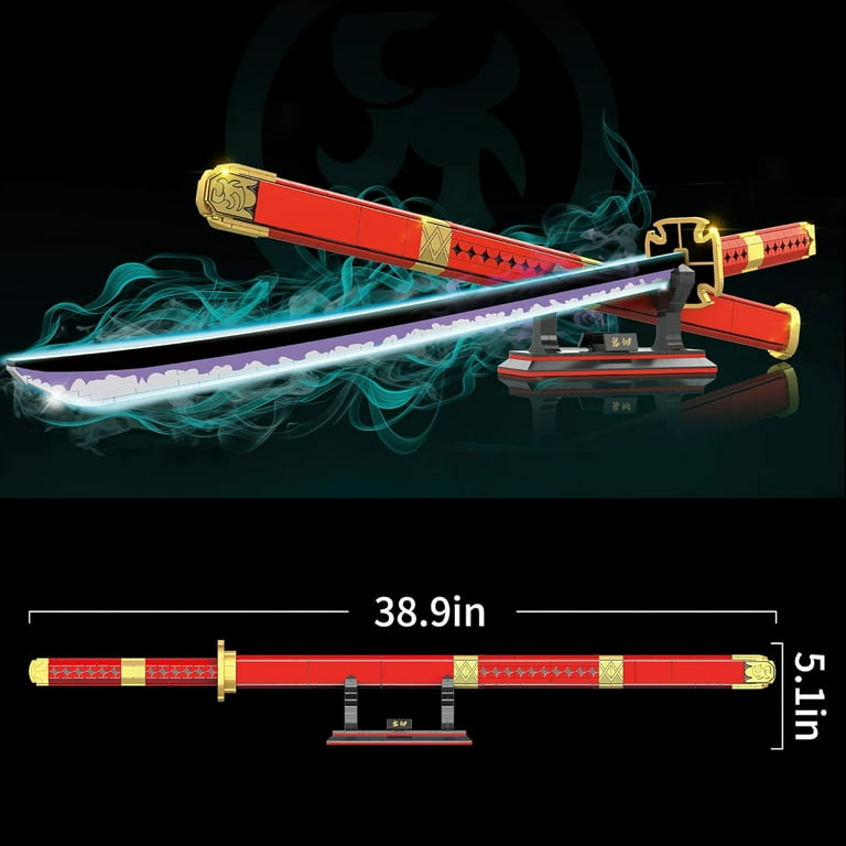 NAYIHOOP Sandai Kitetsu Swords Building Sets One Piece Roronoa