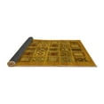 thumbnail image 2 of Ahgly Company Indoor Square Abstract Yellow Modern Area Rugs, 3' Square, 2 of 4