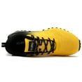 thumbnail image 5 of Kricely Men's Trail Running Shoes Fashion Walking Hiking Sneakers for Men Tennis Cross Training Shoe Outdoor Snearker Mens Casual Workout Footwear Yellow Size 15, 5 of 5