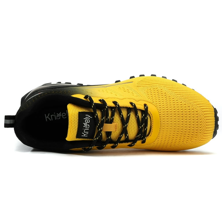 シューズ・サンダルその他 BALLOP Walking Shoes Trail Scenic Yellow 5014731978 Kricely Men's Trail Running Shoes, Walking Hiking Sneakers