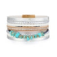 thumbnail image 1 of OPDBN Bracelets en Cuir pour Femmes Boho lti-Layer Perles de Cristal Cf Bracelet R4, 1 of 1