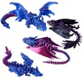 thumbnail image 2 of Dragón de juguete Zumelio, 4 piezas, impreso en 3D, coleccionable de 30 cm, 2 of 6