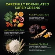 OxyEnergy Super Greens – Complete Superfood Blend with Probiotics, Prebiotics & Herbal Extracts [7.6g*7 strips/bag]