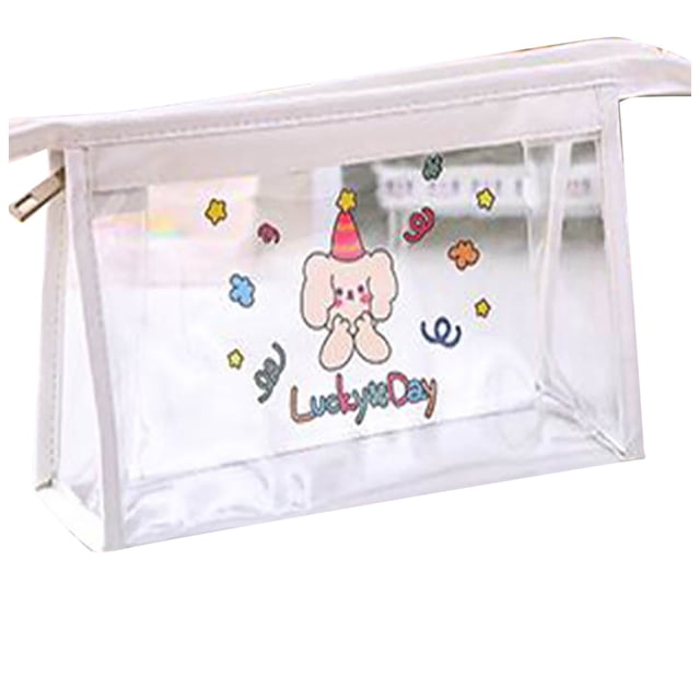 Back-to-School Essentials Large-capacity Transparent Pencil Case Storage Bag Stationery Box Stationery Bag