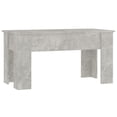 thumbnail image 3 of vidaXL Coffee Table Concrete Grey 101x49x52 cm Engineered Wood, 3 of 5