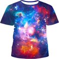 thumbnail image 1 of Mode Hommes Nouveaux T-Shirts Graphiques 3D Nouveauté et Cool Été Décontracté Personnalité Imprimée Col Rond Manches Courtes Mode Urbaine Tees Tops, 1 of 5
