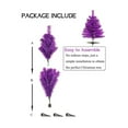 thumbnail image 4 of 2FT Artificial Christmas Tree Purple Tabletop Christmas Tree with Plastic Stand Mini Xmas Pine Tree for Party Supplies Indoor Outdoor Holiday Home Decoration Christmas Decor, 4 of 7