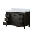thumbnail image 4 of Lexora Home Marsyas 48" Quartz Top Single Vanity with Sink in Brown, 4 of 9