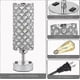 thumbnail image 4 of Crystal Lamp Table Lamp With Usb Ports 3 Way Dimmable Light Bedside Lamp Small Touch Light, 4 of 5
