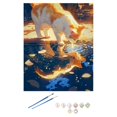 thumbnail image 1 of Peinture à l'Huile Numérique DIY Chat Lune Coloration, 1 of 8