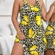 thumbnail image 1 of Plus Size Casual Nightdress, Women's Plus Leopard & Butterfly Print Racer Back Tank Sleep Dress, 1 of 5