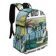 thumbnail image 2 of Donde Viven los Monstruos-theme Backpack, Campus style schoolbag Bookbag with Adjustable Shoulder Straps And Large Zip Compartment, Unisex Travel Bags.42x30x15cm, 2 of 6