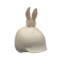thumbnail image 3 of Funda para casco de esquí, divertida, gorro de punto, accesorio para casco de snowboard y esquí. Oreja de conejo blanca, 3 of 9