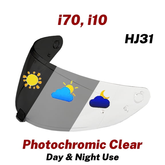 Photochromic i70, i10 Helmet Visor for HJC HJ31 Face Shield Motorcycle Tinted Lens Accessories