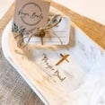 thumbnail image 4 of Housewarming Gift Thanksgiving Decor for Meditation Matte Texture Cross Prayer Religious Bowl Easter Decor Prayer Dough Bowl Mini Rustic Farmhouse Cross Bowl BROWN WITH CARDS, 4 of 7