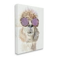 thumbnail image 3 of Stupell Industries Fluffy Alpaca Fun Purple Glam Sunglasses Portrait Painting Gallery Wrapped Canvas Print Wall Art, Design by Jennifer Redstreake, 3 of 7