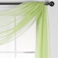thumbnail image 5 of New Window Scarf Multifunction Voile Window Or Event Decoration Polyester-Cotton Blend, Green One Size, 5 of 6