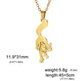 thumbnail image 6 of EUEAVAN Gold Raccoon Pendant Necklace Stainless Steel Jewelry, 6 of 6