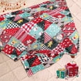 thumbnail image 3 of Cozy Printed Throw Christmas Blanket - 300 GSM Fleece Throw Size for Home Decoration, Ultra Soft Blanket (Throw - 50" x 60") - I, 3 of 6