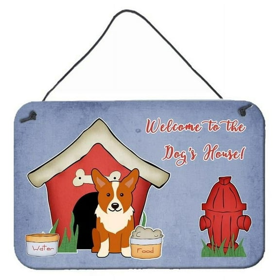 Carolines Treasures  Dog House Collection Corgi Wall or Door Hanging Prints