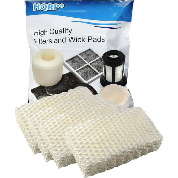 HQRP 4-pack Humidifier Wick Filter for WF813 Replacement fits RCM832 / RCM-832 / RCM-832N Humidifier