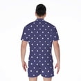 thumbnail image 2 of American Little Star Pattern Short Sleeve Men'S Rompers, American Flag Casual Summer Jumpsuits Outfit. Gifts For Us Independence Day, 4Th Of July, 2 of 4