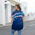 thumbnail image 4 of XADYUY Plus Size 4th Of July Tops for Women Clearance Stars Stripes Graphic Patriotic Tunic Shirts Cute Crewneck Short Sleeve Tshirt Holiday Independent Day Blouses,5XL Royal Blue, 4 of 5