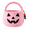 Pink#1, variant on Halloween Pumpkin Woven Storage Basket with Handles, Cotton Rope Organizer for Toilet Tank Top Bathroom Countertop Bedroom Home Candy Gift Decor (Black)