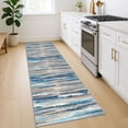 thumbnail image 5 of Brisasol Washable Rug Runner 2x7 Abstract Floor Runner Non Slips Printed Carpet Runner for Hallway Bedroom Entryway, Blue Aqua/Beige Taupe Multi, 5 of 7