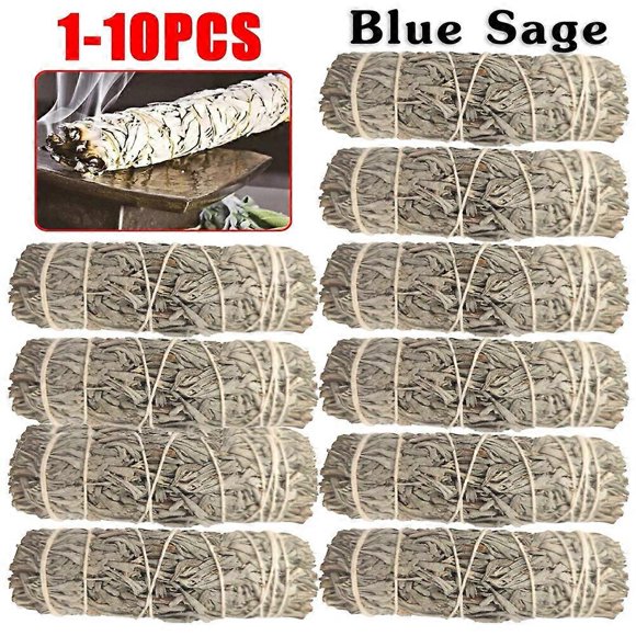 1-10pcs White Sage Bundle California Smudge Stick Wand for Spiritual Incense Sticks Burning Aromatherapy Energy Cleansing Bundle