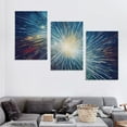 thumbnail image 4 of Nawypu  Starburst Canvas Wall Decor by Artist Studio Arts for Living Room, Bedroom, Bathroom, Kitchen, Office, Bar, Dining & Guest Room - Ready to Hang - 12''x16''X3 Panels, 4 of 4
