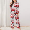 thumbnail image 2 of Sigee Gnomes On The Car for Women’s Pajama Sets Long-Sleeved Pjs Sets for Women 2 piece Sleepwear-Medium, 2 of 7