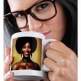 thumbnail image 2 of 3drose, Smiling Stylish African American Business Woman of Fantastic Era, 11oz Magic Transforming Mug, 2 of 7