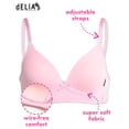 thumbnail image 2 of dELiA*s Girls Training Bra A-Cup Molded Wire-Free Soft Microfiber Lace Bralette 3 Pack (32A-36A), 2 of 7