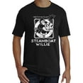 thumbnail image 2 of Mens Steamboat Willie T-Shirt - Classic Vintage Life Preserver 1928 Cartoon Shirt, Black 2XL, 2 of 3