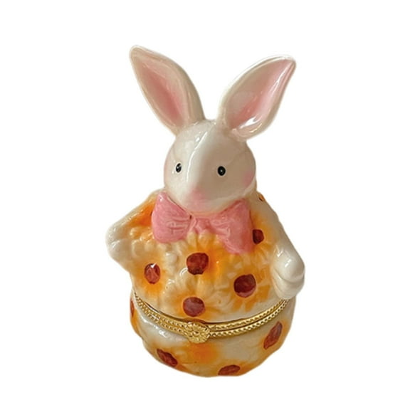 MXTPOV Ceramic Jar Scented Candles, Exquisite Bunny Candles Gifts, Creative Scented Candles for Gifts Party Wedding, Home Decor, White Tea