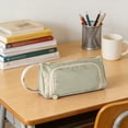 thumbnail image 2 of Estuche para lápices de gran capacidad para niñas y adolescentes. Estuche para lápices de alta capacidad con múltiples compartimentos y cremallera. Bolsa para bolígrafos para artículos de oficina., 2 of 6